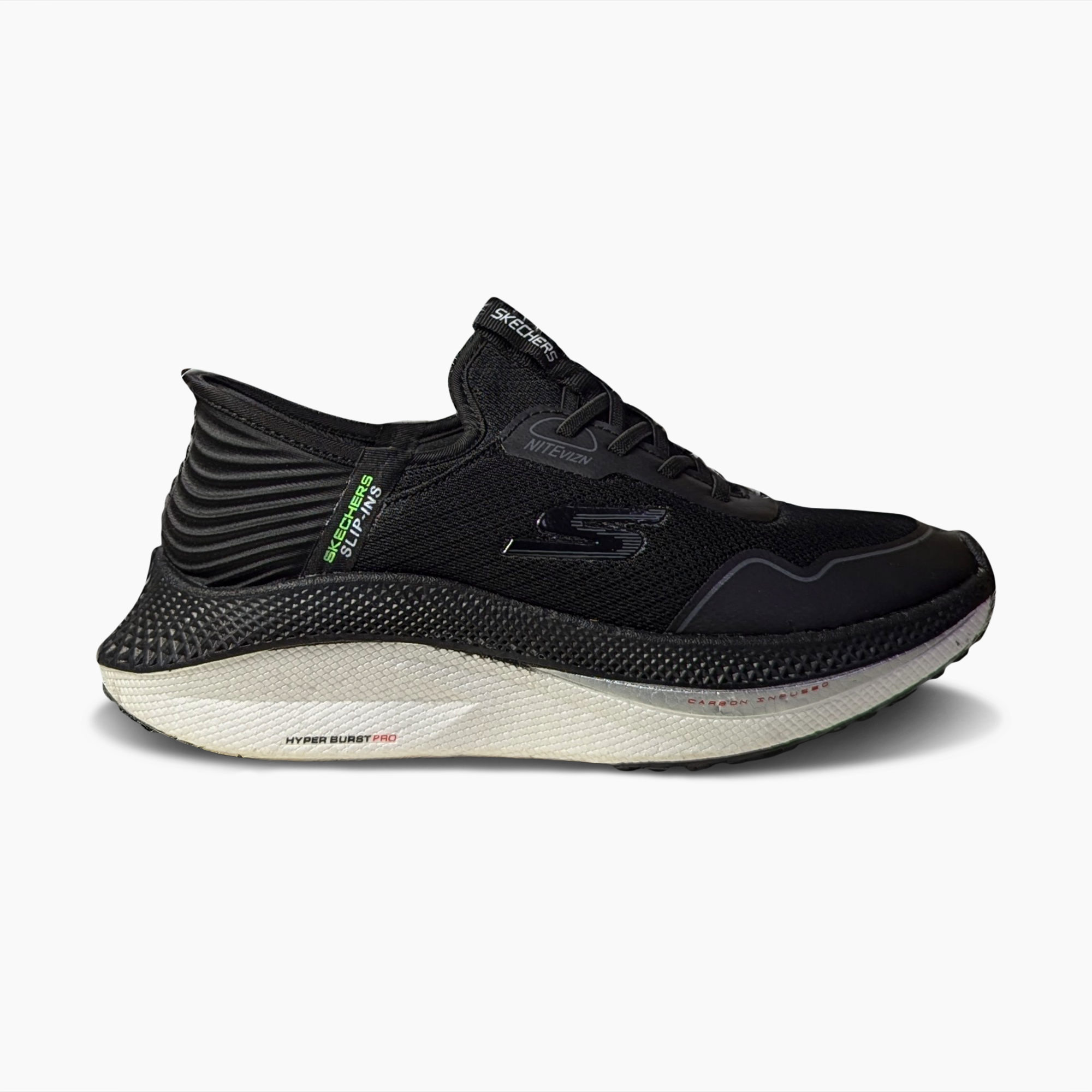 Hyper Burst Skechers - Slip in Pro (Black)