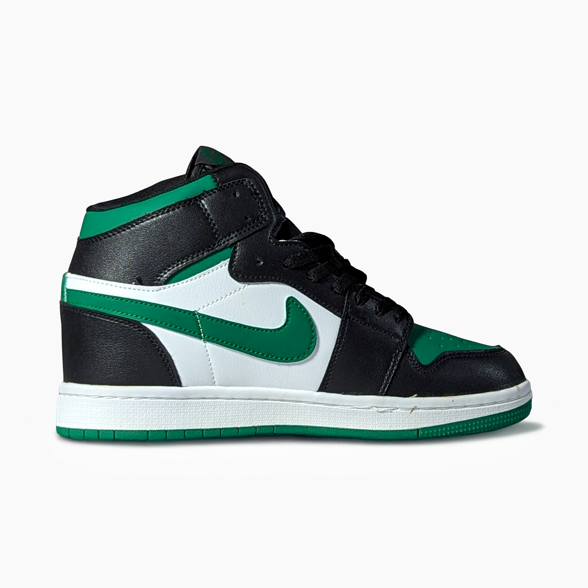 Air Jordan 1 Mid Green Toe (GS)